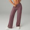 High Waist Workout Pants for Women Straight Leg Sports Trousers with Pockets Outdoor Casual Comfort Slim Fit Long Pants