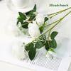 European 3heads Peony Multicolors 48*8cm/65cm Bridal Bouquet Flowers PINK Fake Peony Flower Wedding Table Decoration