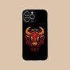 Bull Head Phone Case for iPhone 17 16 15 14 13 12 11 X XR XS Air Pro Max Plus Mini Soft TPU Clear Cover