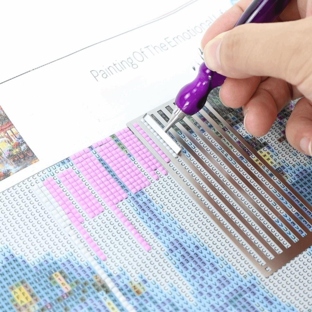 Textured Grid Tool Diamond Painting Ruler  for Diamonds Painting Tools