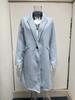 2024 Women's Autumn/Winter Solid Color Wool Lapel Mid-Length Button Coat