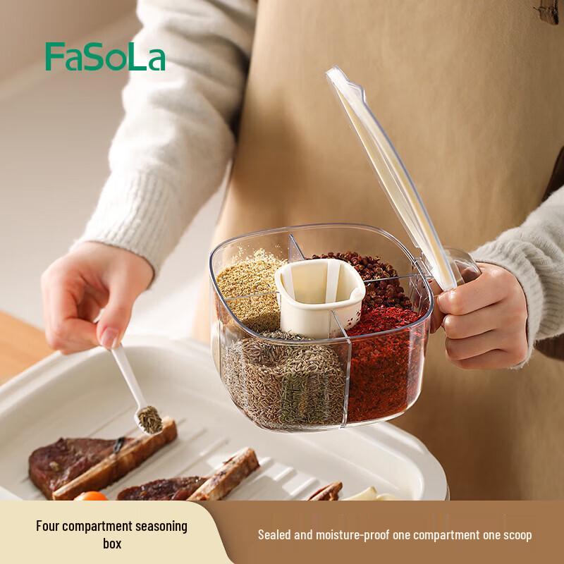 FaSoLa 4-Compartment Spice Organizer