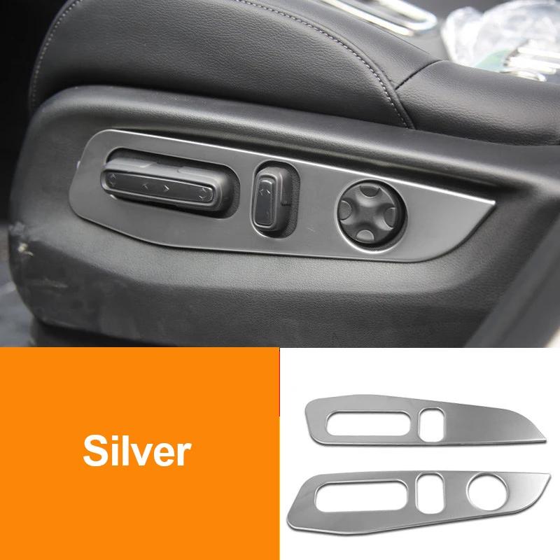 Car Seat Adjust Button Cover Panel Stainless Steel Trim For Honda CR-V crv 2017 2018 Accessories Styling