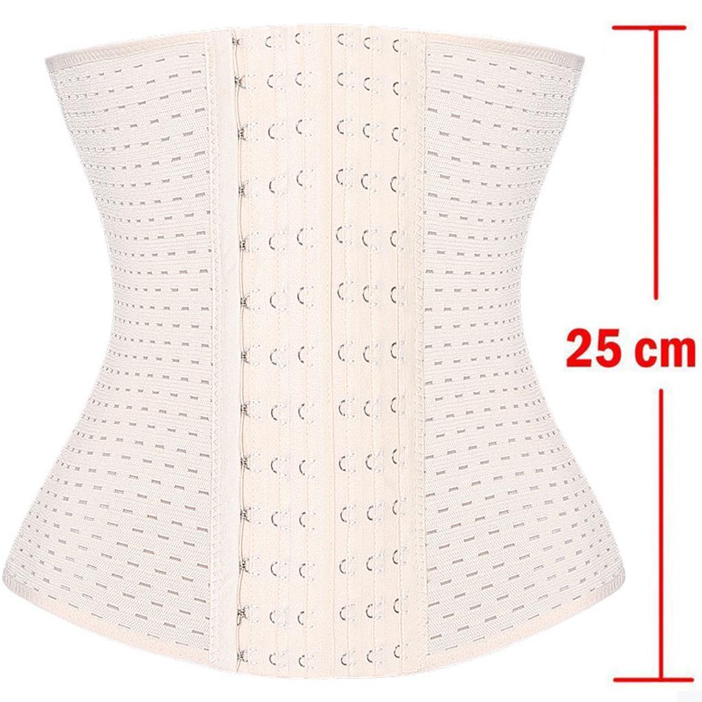 Women's Waist Training Belt, 6 Rows Of Adjustable Hooks, Plus Size Waist Cincher Corset, Slimming Tummy Control Band Breathable Shapewear Girdle