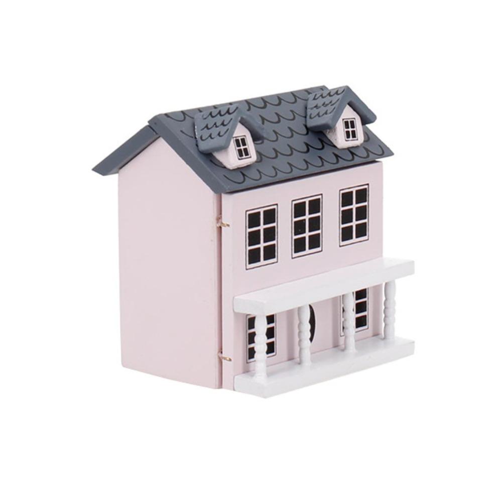 1:12 Dollhouse Dolls Miniature House Mini Villa Miniature Doll House Model  Children Toys