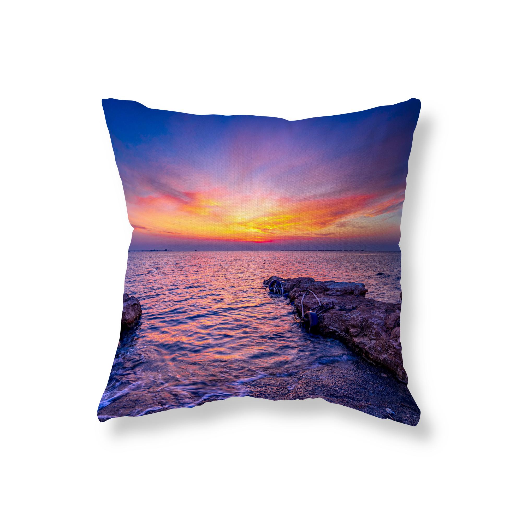 

Пляжный закат, природа, пейзаж, наволочка, вечерние Декор, диван, декор для комнаты, наволочка, чехол для подушки, домашний декор 40x40cm