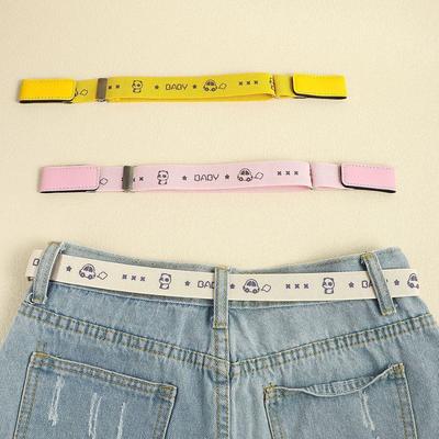 Adjustable Children's Elastic Waistband Belt for Boys and Girls - Comfortable, Portable, and Lightweight.