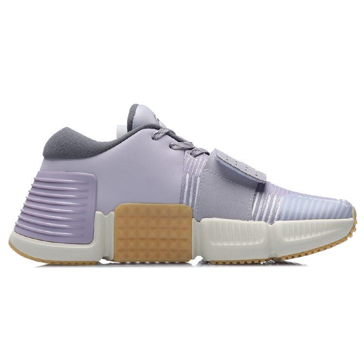 Li Ning Wujie Casual Shoes Women's Low Top Raspberry Purple AFPR004-2