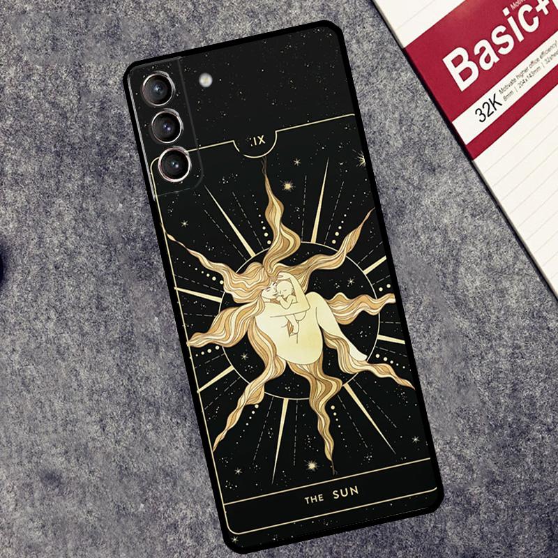 Astrology Tarot Cards Case For Samsung Galaxy S24 S23 S22 S21 Plus Ultra Note 20 S9 S10 Note 10 S20 S21 FE Cover