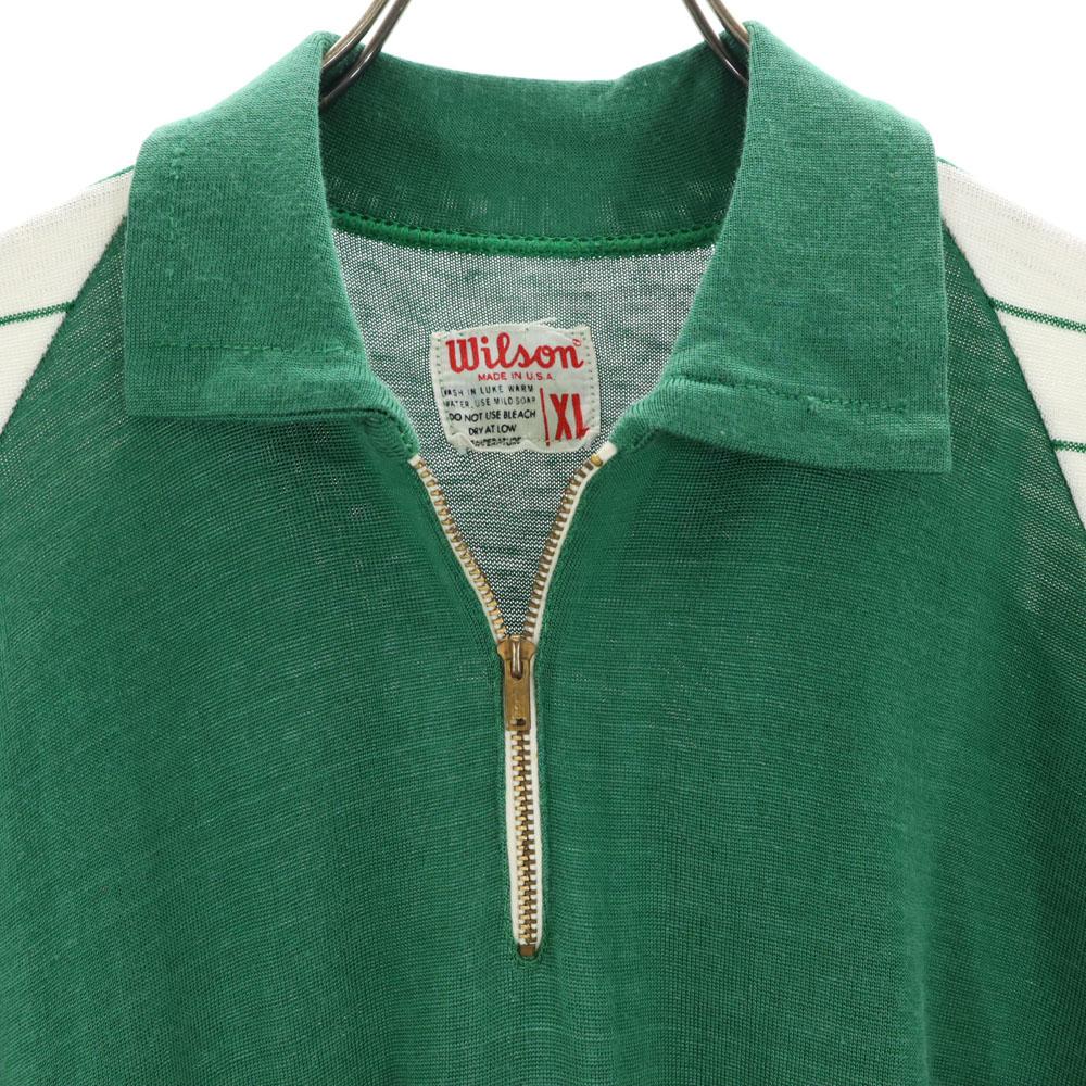 Wilson 50s 60s Made In USA Vintage Short Sleeve Half Zip Mini Dress Tunic Women Used