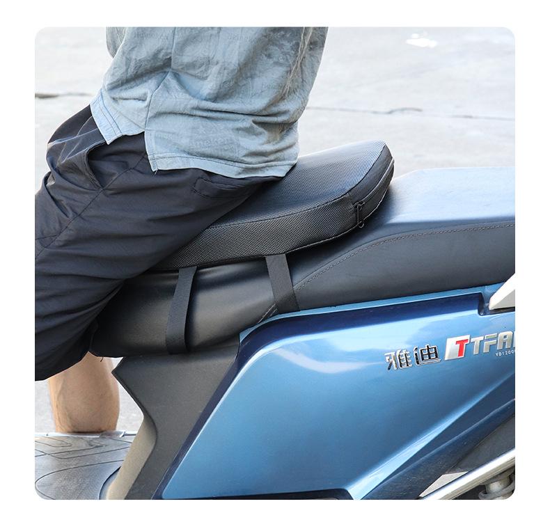 Moshuntong Elektroroller Sitzkissen: Stoßabsorption, Sonnenschutz, Wasserdicht, Verdickt für langes Sitzen, Motorradhöhenverstellung.