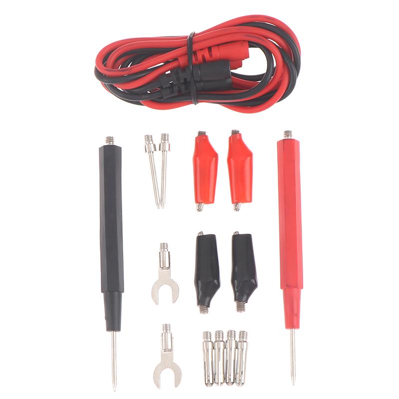 16 In 1 Digital Multimeter Test Leads Probes Volt Meter Cable Clip Alligator