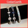 Elegantes Zirkon-Blumenarmband mit Zirkonia für Damen Geschenkidee
