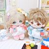 Plush Stuffed Pink T-shirt Pants Set Hoodies No Attributes Dolls Clothes 10CM Doll Clothes  Kids