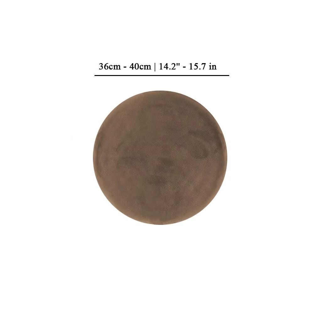 Elastic Bar Round Stool Cover Thickened Seat Chair Slipcover Soft Round Chair Cover