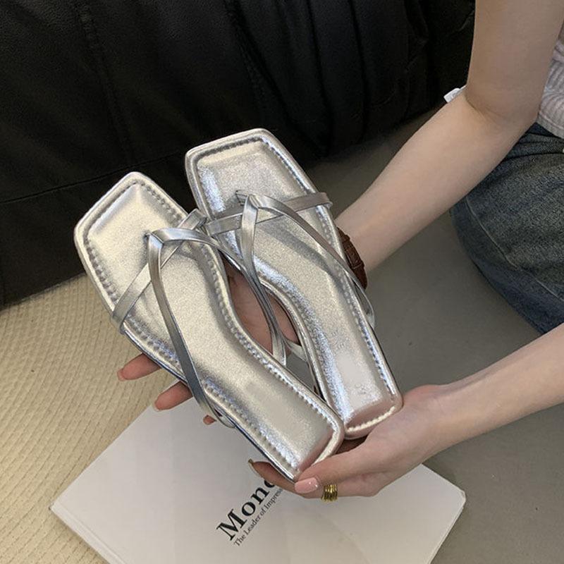 Fashion Comemore Flip-flops Women 2025 Summer Outside Wear Holiday Seaside Flat Bottom Beach Sandals Slppers Casual Soft Female Slides