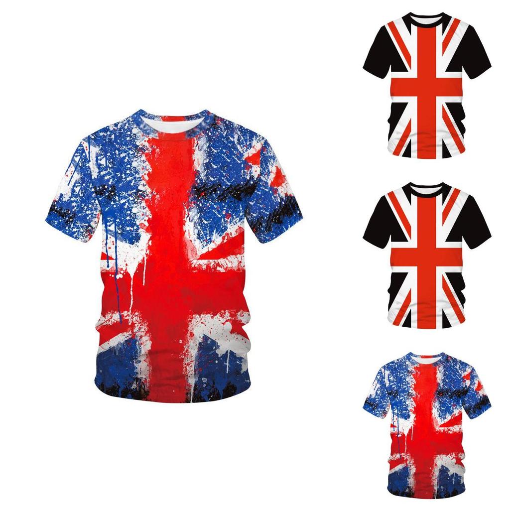 Vintage Union Jack Logo T-shirt Distressed Retro Style Graphic For British Culture Lovers