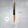 PARKER S0735820 Parker Ballpoint Pen, Urban Matte Black, GT, Medium, Permanent Imported, In a Gif...