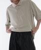 MUSINSA STANDARD [Cooltandard] Oversized Pique Polo Shirt [Grayish Beige]