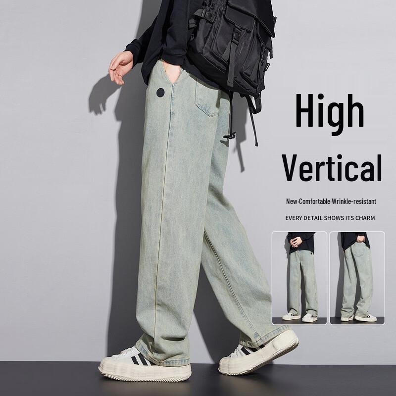 Paul Frank Men's Relaxed Washed Distressed Straight-Leg Denim Jeans