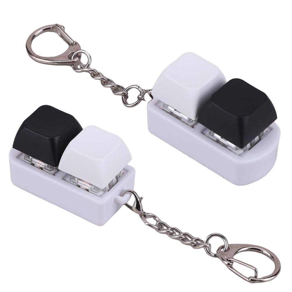Keyboard Clicker Fidget Keychain - Boutons Clavier Avec Lumières Et Sons - Anti-stress Pour Joueurs