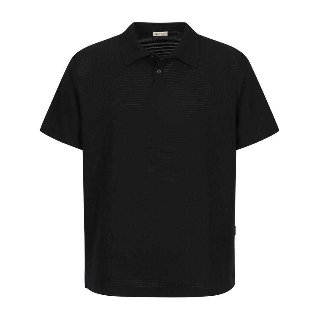 FERRAROMILANO Semi-Over Collar Sweater T-Shirt Black (Am0Gtty25239)