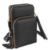 Phone Holder Purse Touch Screen Multi Layers PU Leather Single Shoulder Strap Phone Bag for Women