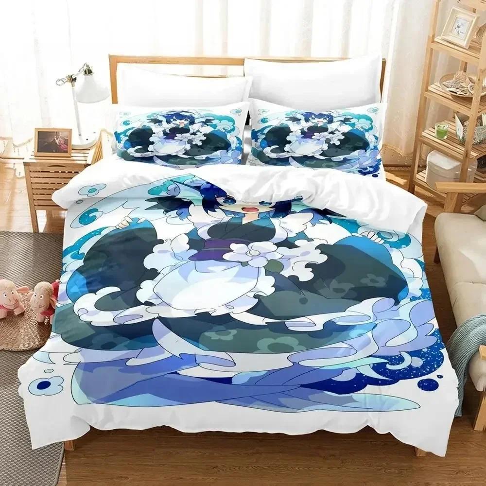 

3D Print Wakasagihime (Touhou) Bedding Set Single Twin Full Queen King Size Bed Set Aldult Kid Bedroom Duvet cover Sets 70x133cm 2pcs