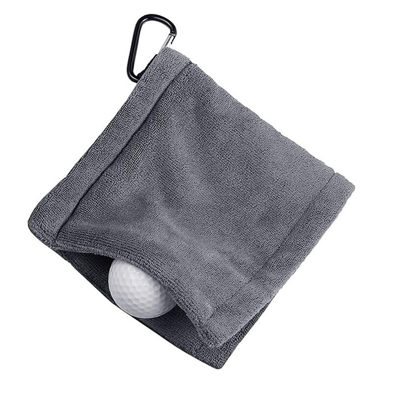 Microfiber Golf Ball Cleaning Towel with Hook Square Golf Ball and Club Cleaning Cloth Water Absorption Home Cleaning Towel