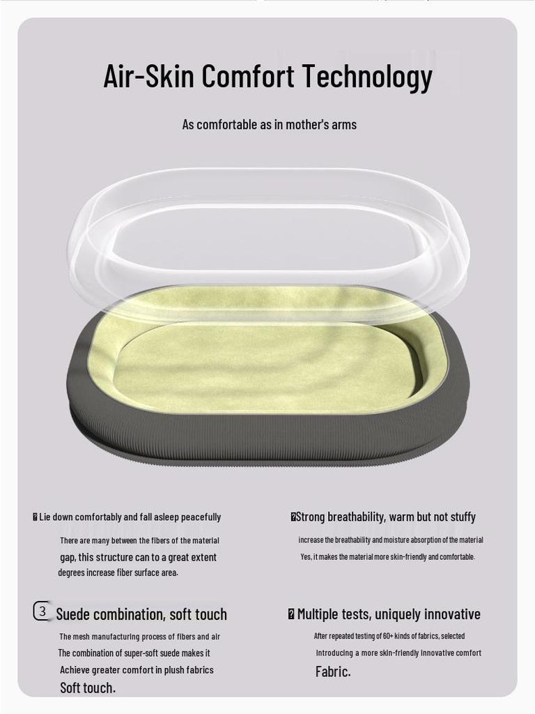 Four Seasons Pet Nest: Removable, Washable Dog & Cat Bed with Cushion, Ideal for Winter Warmth