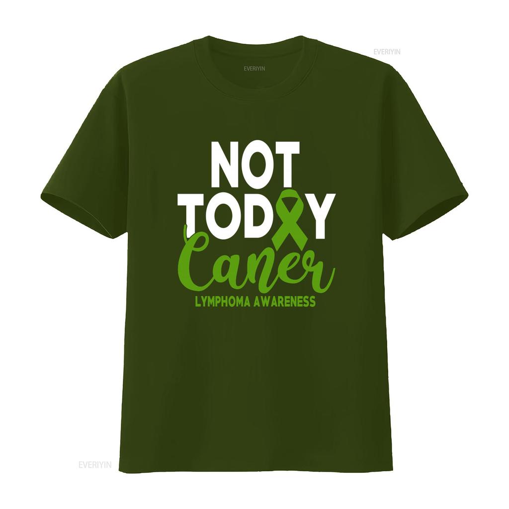 Cancer Lymphoma Awareness Green Non Hodgkins T Shirt vintage Washed fashion Unisex Soft homme Versatile streetwear Stretched