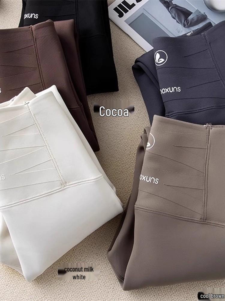 Women's High Waist Hip-Lifting Winter Yoga Pants - Velvet Thickened, Warm, Slimming, Non-Bulky (2025 New Style)
