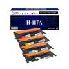Laser Toner - T3AZUR - Pack of 4 - Compatible HP 117A (W2070A-W2073A) - Black+Color - 1000/700 P