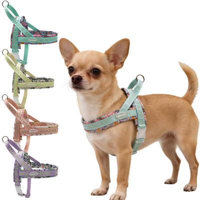Coleira Arnês para Cães com Design de Selim Anti-Puxão - Leve e Ajustável para Cães Pequenos e Médios Bichon Frise Corgi Passeio