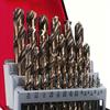 Set of 13 Cobalt Drill Bits Made from M35 High-Speed Steel, Featuring High Durability And Precision Markings, Suitable for Stainless Steel, Cast Iron