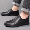 Popular Leather Shoes Men's Classic Casual Leather Shoes Business Foot Cover Comfortable One-pedal Single Shoes Fashion Shoes Men