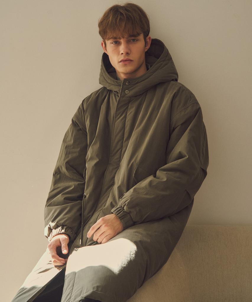 Wednesday Oasis M-65 Fishtail Hooded Padded Field Coat_Khaki