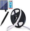 Outdoor Solarbetriebenes RGB Farbwechsel LED-Streifen mit 8 Beleuchtungsmodi Wasserdichte Dekorative Seilleuchten für Garten Bäume Pool