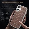Apple iPhone 17 Pro Max Leather Snake Pattern Drop-Proof Retro Case