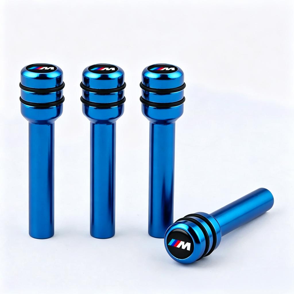 4Pcs Aluminum Alloy Car Door Lock Pins Security Rod Knob Cover For BMW M 50th Anniversary M 3 5 6 7 1 Series Z4 X1 X3 X5 X6 I5 G