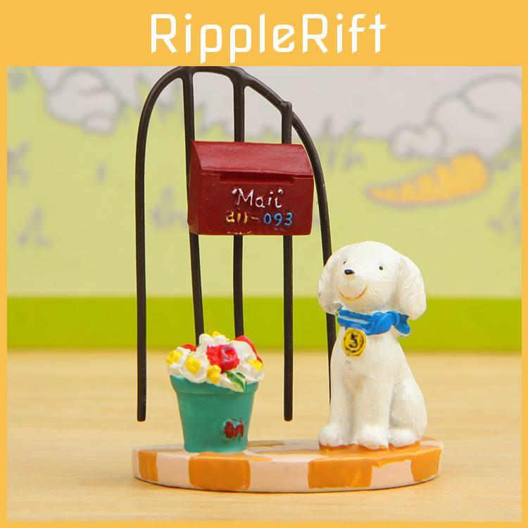 Small Fresh 3d Resin Dog Flower Pot With Creative Garden Ornament For Office And Home