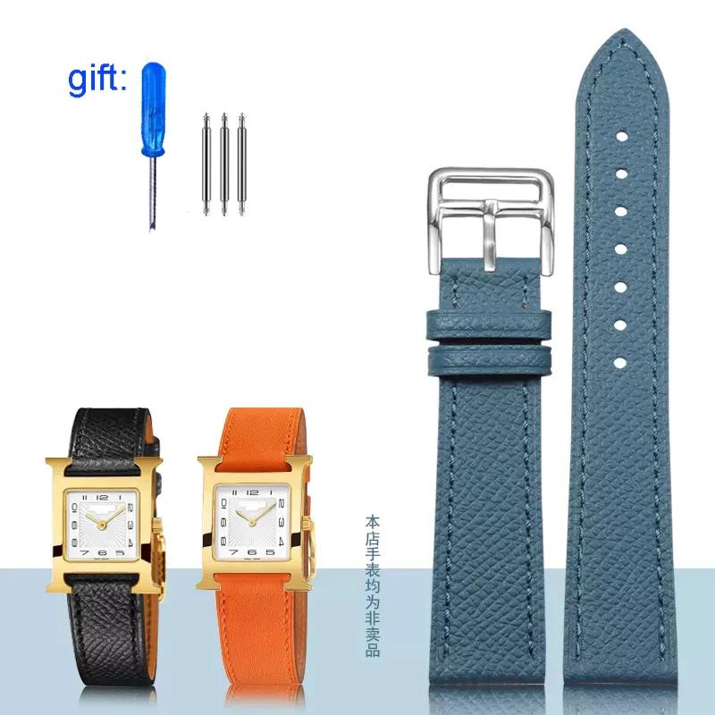 Классический ремешок для часов из натуральной кожи подходит для часов Hermes 14/16/18/20 — фото 23