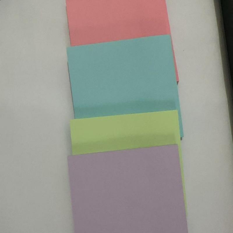 Fluorescent Colored Sticky Notes 3x3 Inch Student Memo Strips, N-Times Stick, Hot Selling Notepad