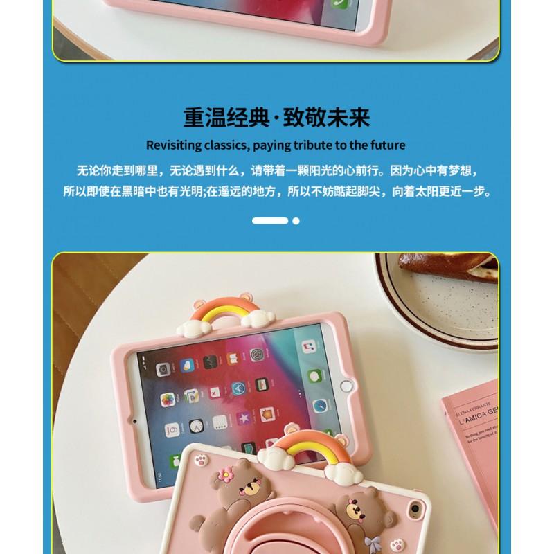 IPad Pro 11 Case Air 4 5 6 7 10 Cartoon Soft Silicone Cover With 360 Rotating Stand Pen Holder