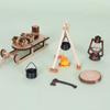 1/12 Scale Mini Firewood Stack Sleigh For DIY Camping Detailed Craft For Miniature Landscapes