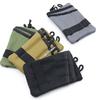 Outdoor EDC Werkzeug Aufbewahrungstasche mit 3 Werkzeugschlitzen Reißverschlusstasche Oxford Stoff EDC Ausrüstung Münzen Bargeld Schlüssel Organizer Tasche Geschenk für Männer