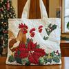 3D TEMU Womens Fashion Printed Tote Shoulder Bag 600D Oxford Cloth
