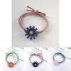 Beautiful Ins Women Daisy Hair Rope Headband With High-elastic Korean Rubber Band