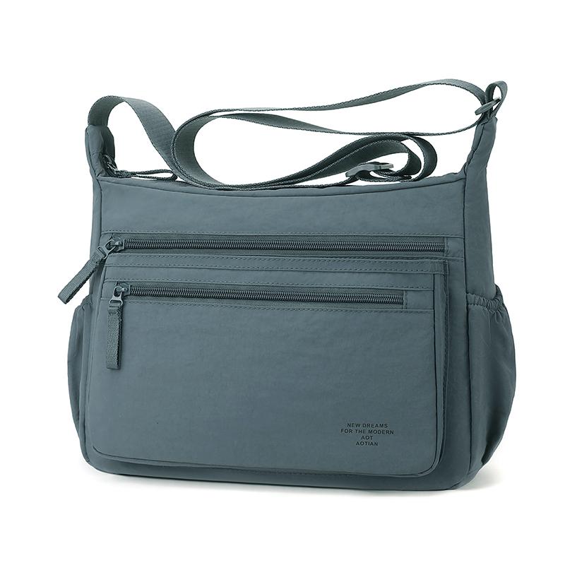 Nylonowa torba crossbody z wieloma kieszeniami na zamek błyskawiczny Regulowany pasek dla mężczyzn i kobiet