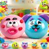 DIY Face Stickers Squeeze Ball Soft Squishy Fidget Toy Stress Relief Kids Decompression Toy